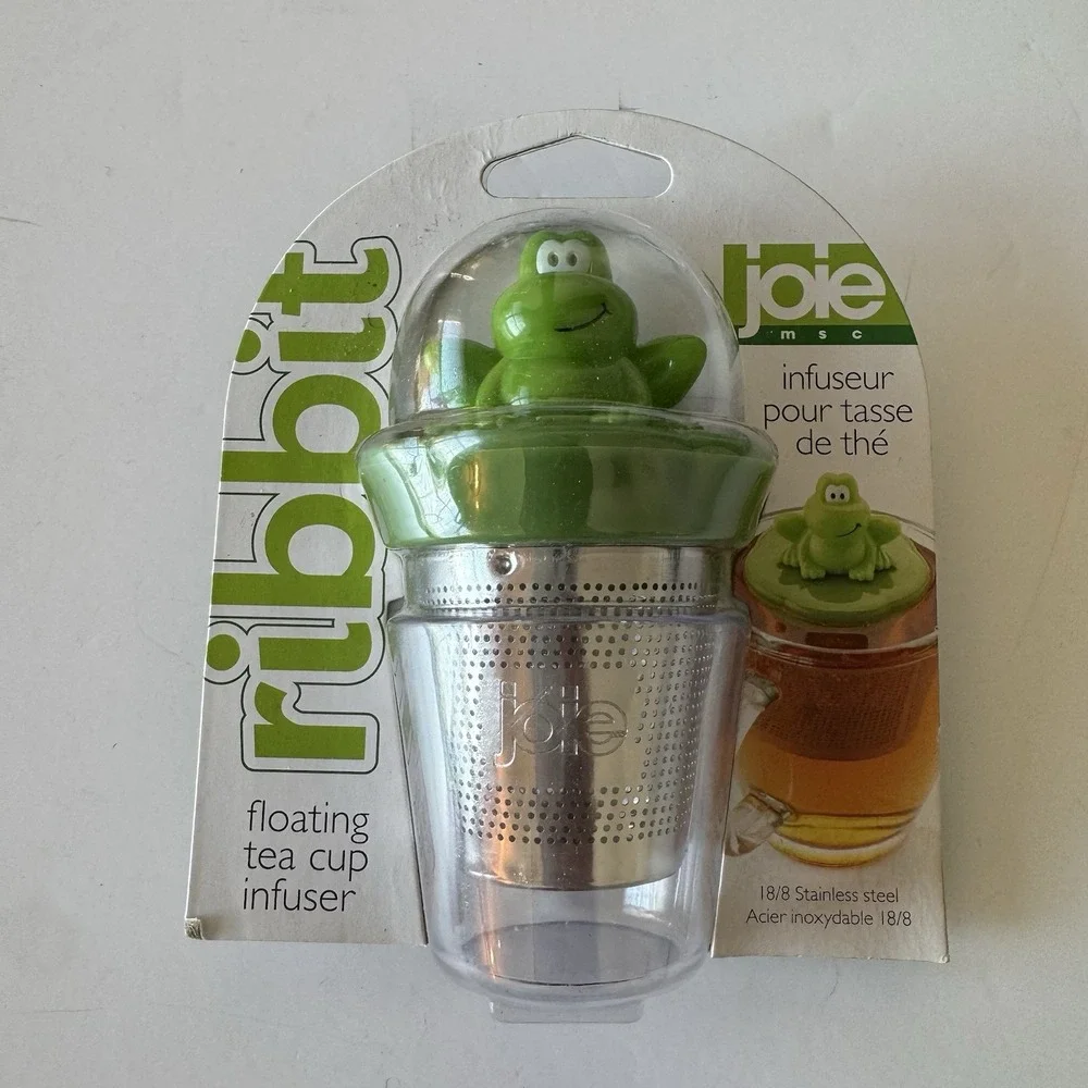 Joie Ribbit Frog Floating Stainless Steel Loose Leaf Tea Cup Infuser New